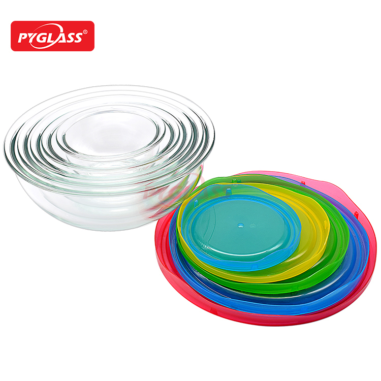 Glass Mixing Bowls with BPA Free PP Lids Buy Glass mixing bowl, Glass